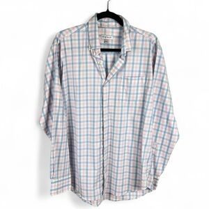 Peter Millar‎ Men's Dress Shirt L | Pastel Plaid Button-Down Golf Summer Yacht